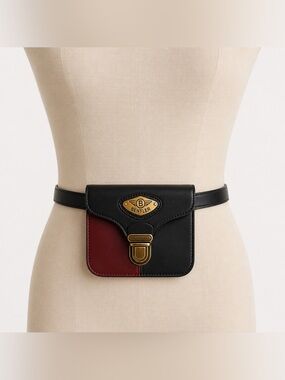 Bentley Mini Crossbody Belt Bag Leather Colorblock Purse